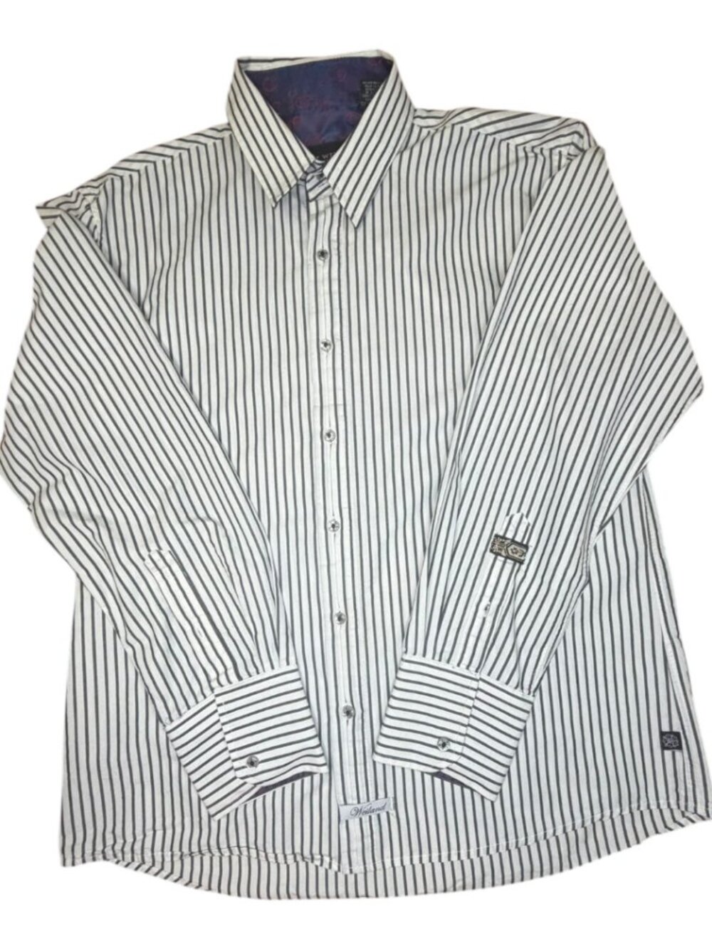 English Laundry Scot Weiland Collection Shirt With Fun Flip Cuffs - Size XL